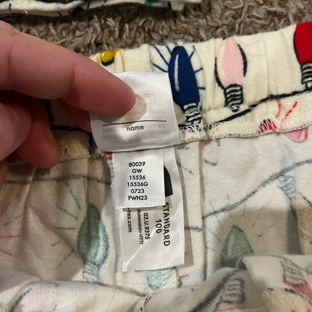 NWOT Hanna Andersson Unisex Bright Bulbs Pajama Set Size Small - Picture 9 of 11